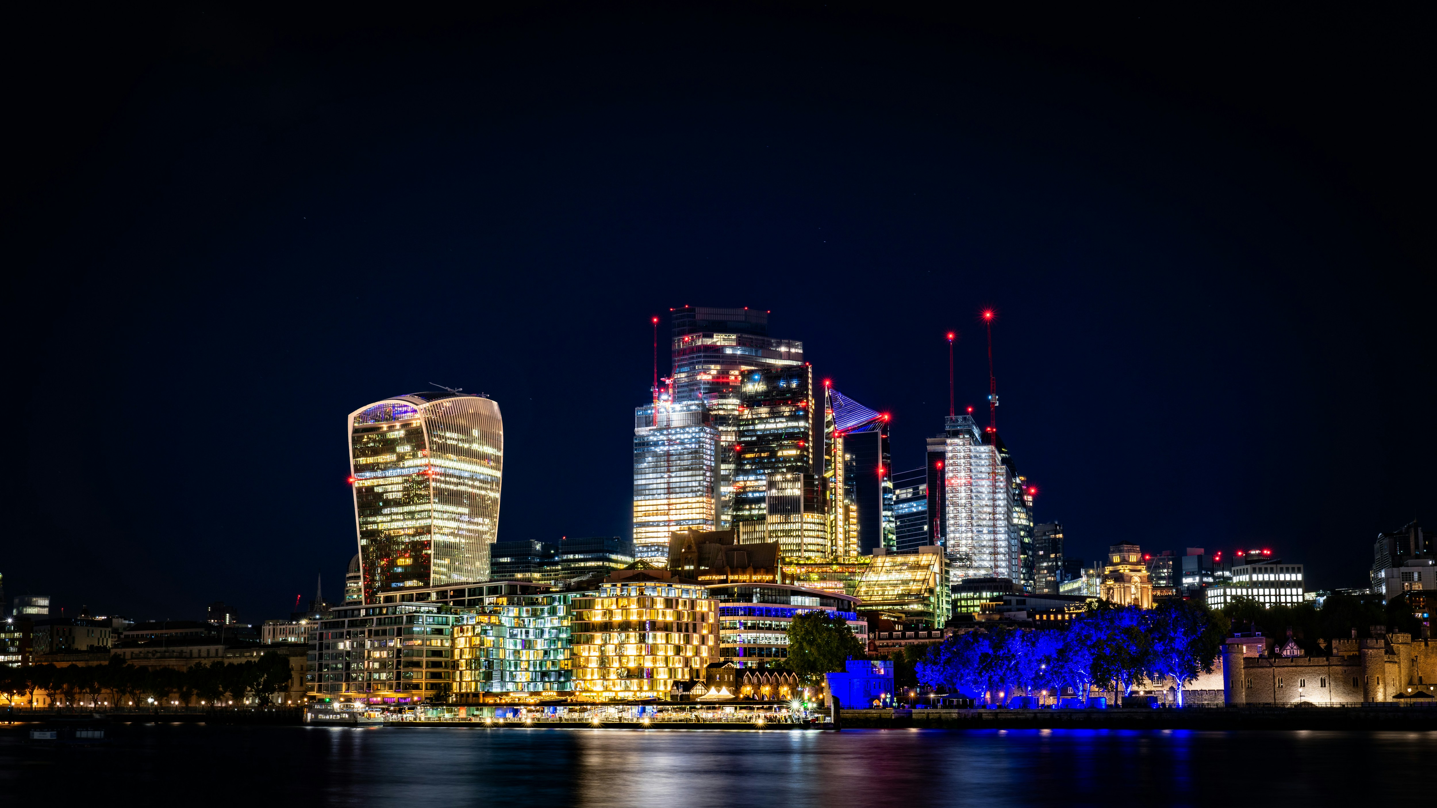 London at dusk